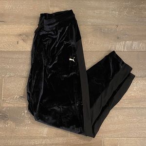Puma Black Velour Pants